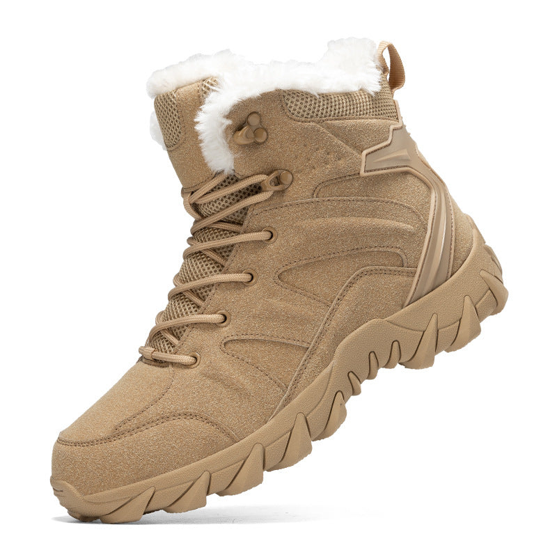 Women's Insulated Ankle-High Winter Outdoor Boot with Faux Fur Lining and Traction Trail Profile Sole Amarae