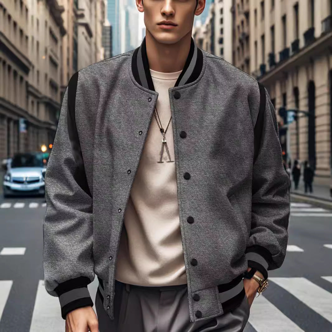 Stylish bomber jacket for men with contrasting details Lune London