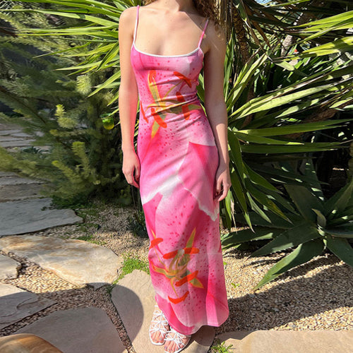 Maxi Floral Dress for Women with Adjustable Straps Amarae