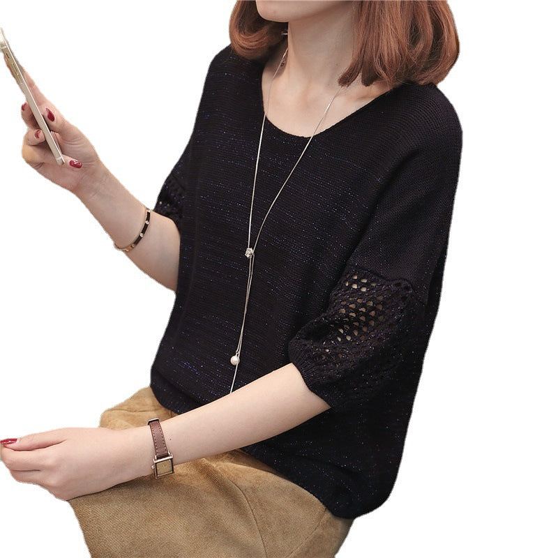 Pull en maille décontracté pour dames avec structure en maille ouverte Chic & Stil
