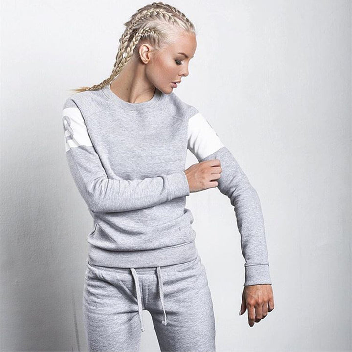 Sweat sportif pour femmes avec lettres modernes et coupe décontractée Chic & Stil