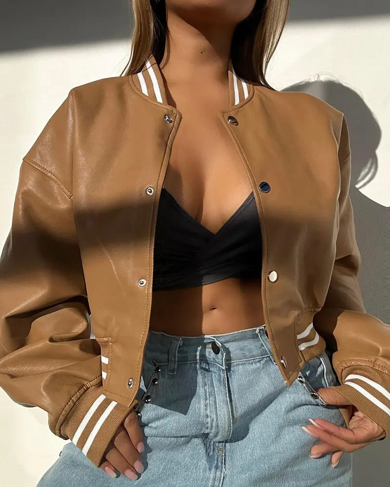 Women's sports jacket in a modern design with contrasting stripes Lune London