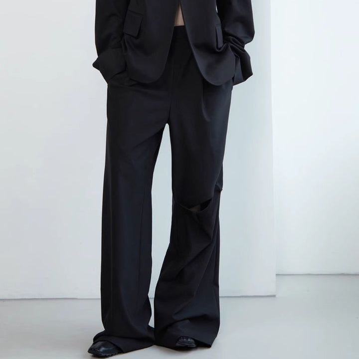 Pantalons de costume amples pour femmes avec des détails innovants Chic & Stil