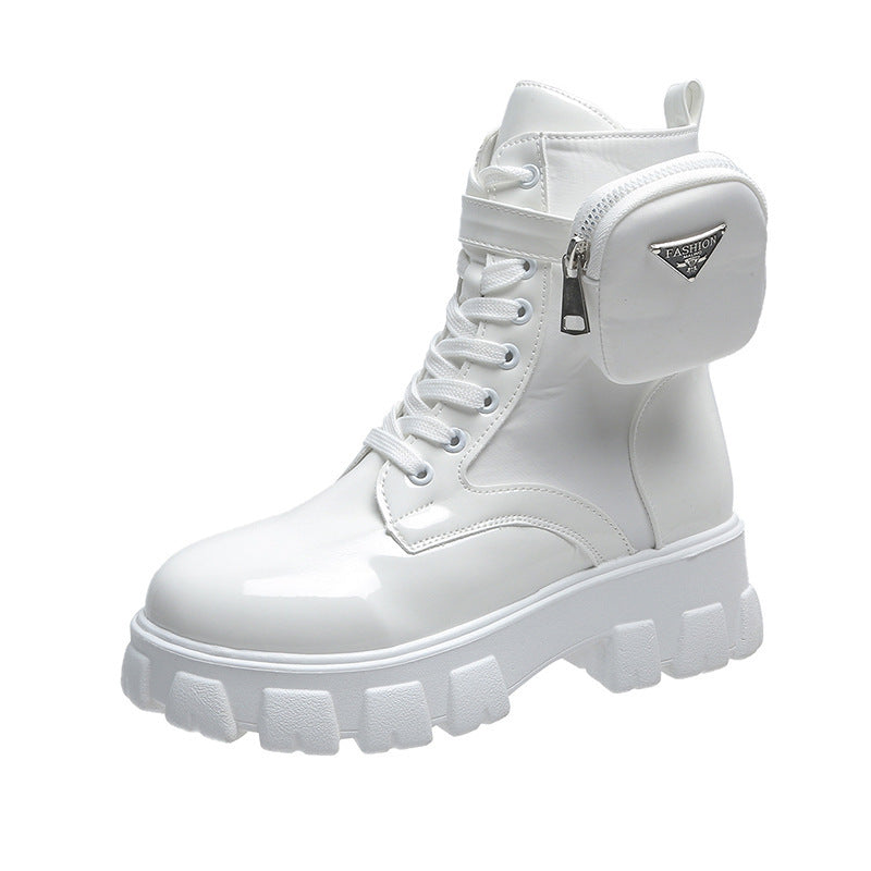 Women's Fashion Boots with Practical Bag Option and Eye-Catching Sole Lune London