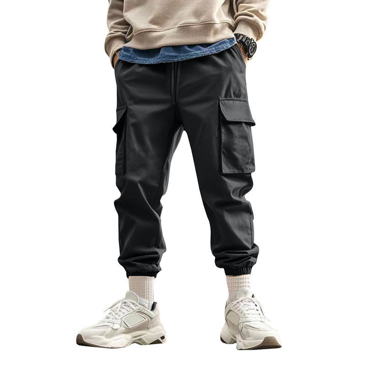 Men's cargo style leisure pants with elastic waist Lune London