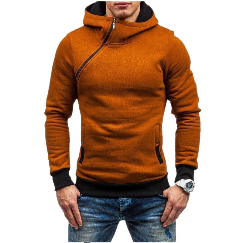 Men's stylish hoodie with side zipper and contrasting sleeves Lune London