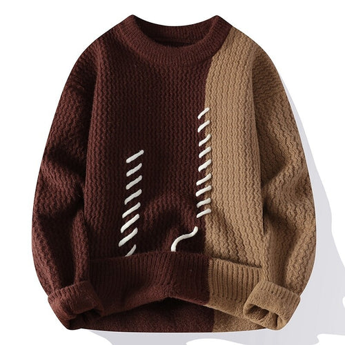 Women's structured sweater with a unique design and a woven pattern Amarae