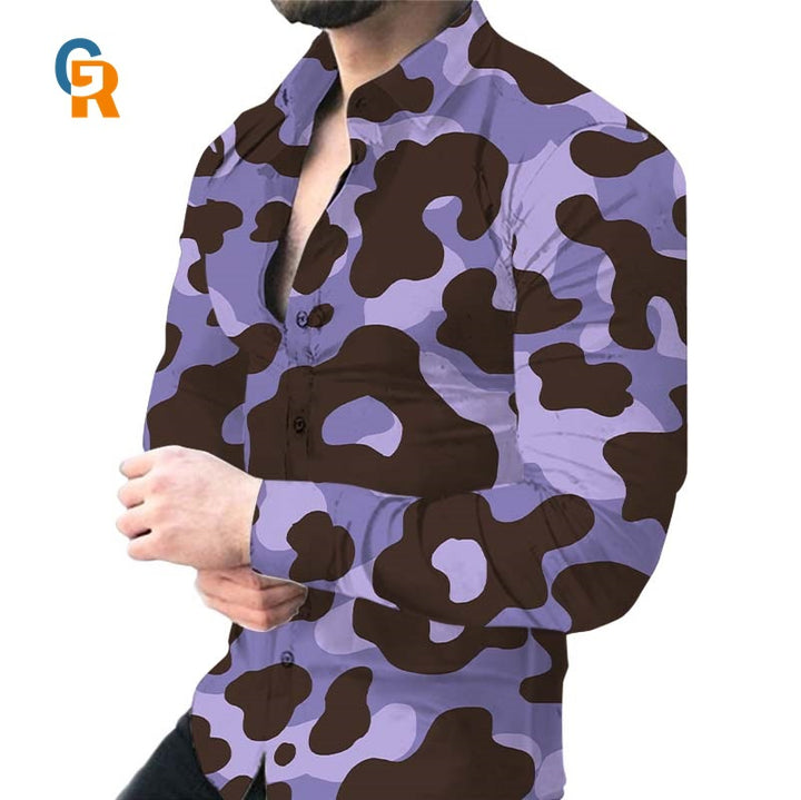 Shirt for men with a striking animal pattern Amarae