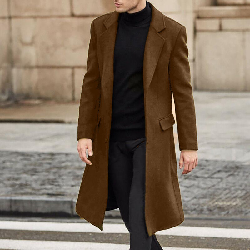 Elegant long coat for men with slim fit Amarae