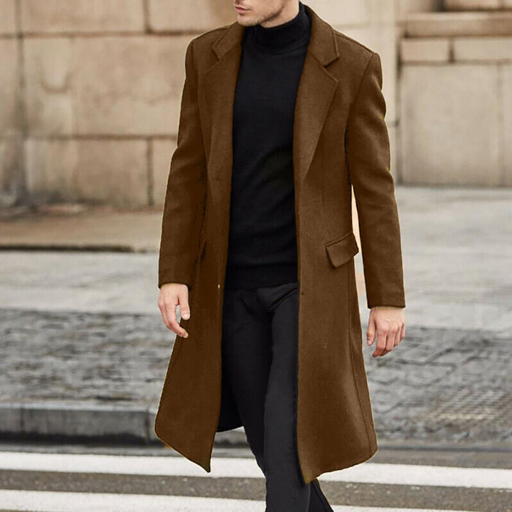 Elegant long coat for men with slim fit Amarae