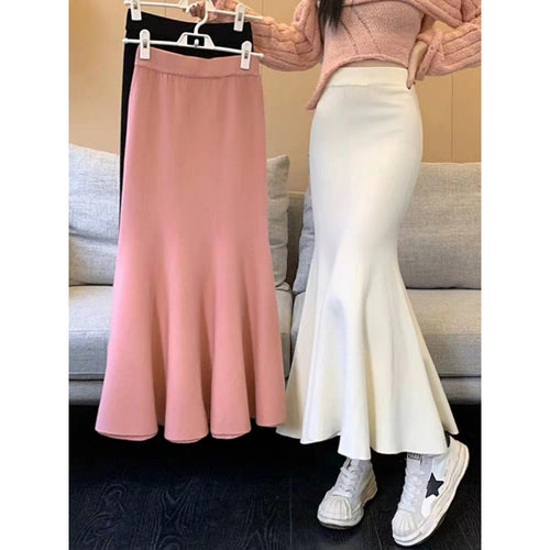 Jupe midi élégante pour femme avec ourlet flottant et taille haute Chic & Stil