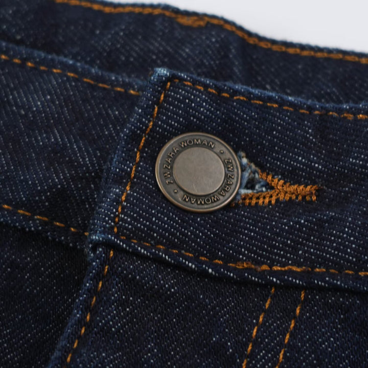 Women Highwaist Relaxed Tapered Jeans with Conical Leg Amarae