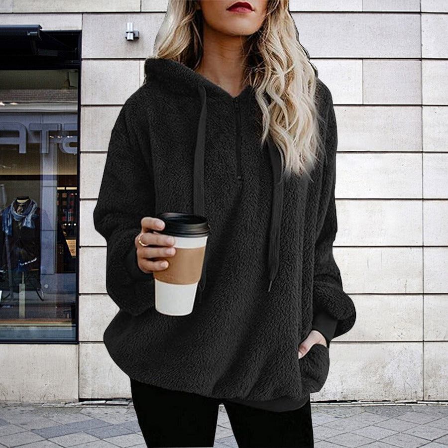 Oversized hoodie for women with practical side pockets Amarae