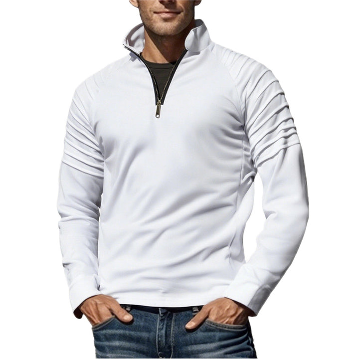 Functional sweater for men with half-zip and modern design Lune London