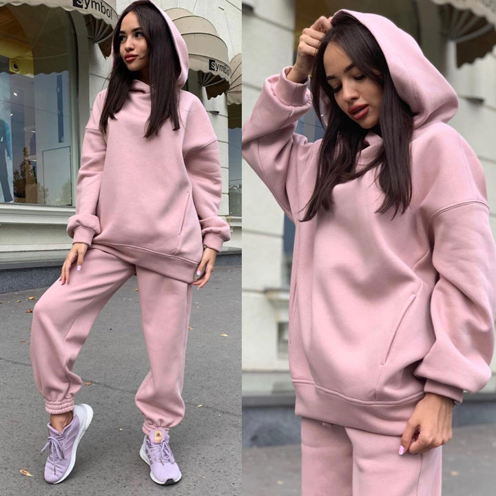 Ladies Casual Design Hoodie and Jogging Set with Lune London
