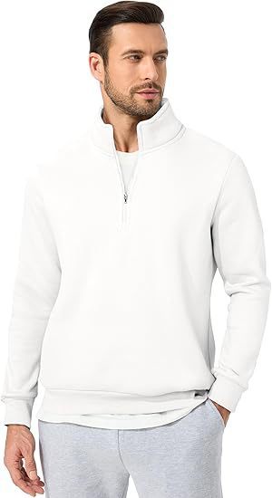 Men's sweatshirt with half zipper and modern cut Chic & Stil