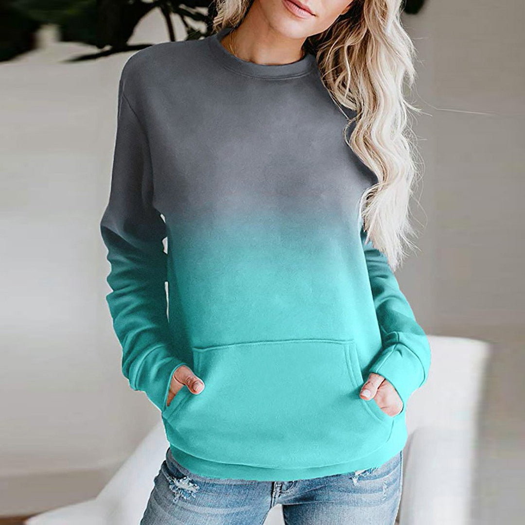 Ladies Casual Hoodie with Amarae Gradient
