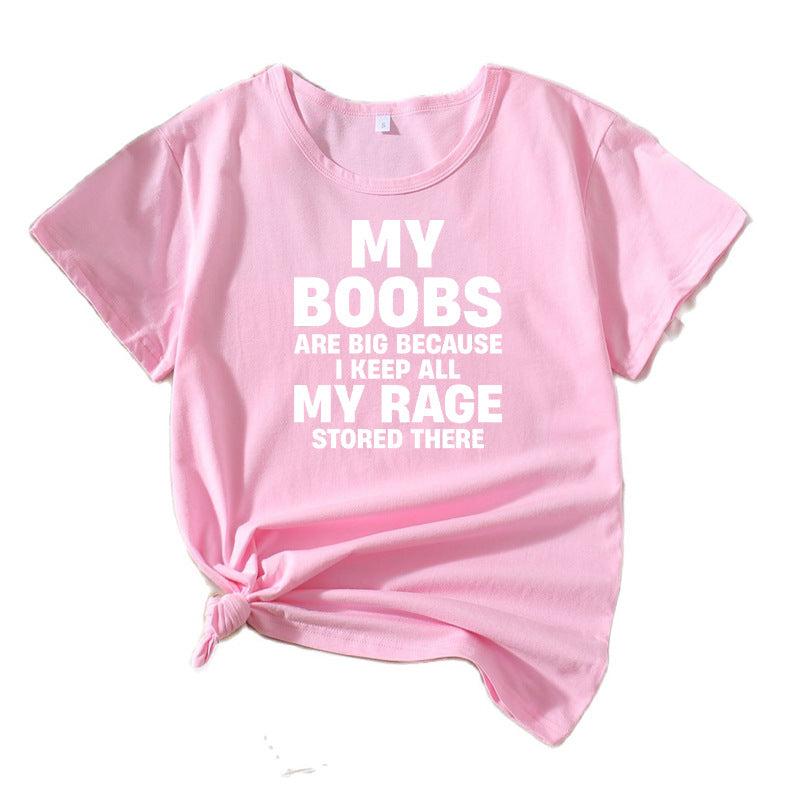 Women's Eye-Catching Statement Graphic T-Shirt Lune London