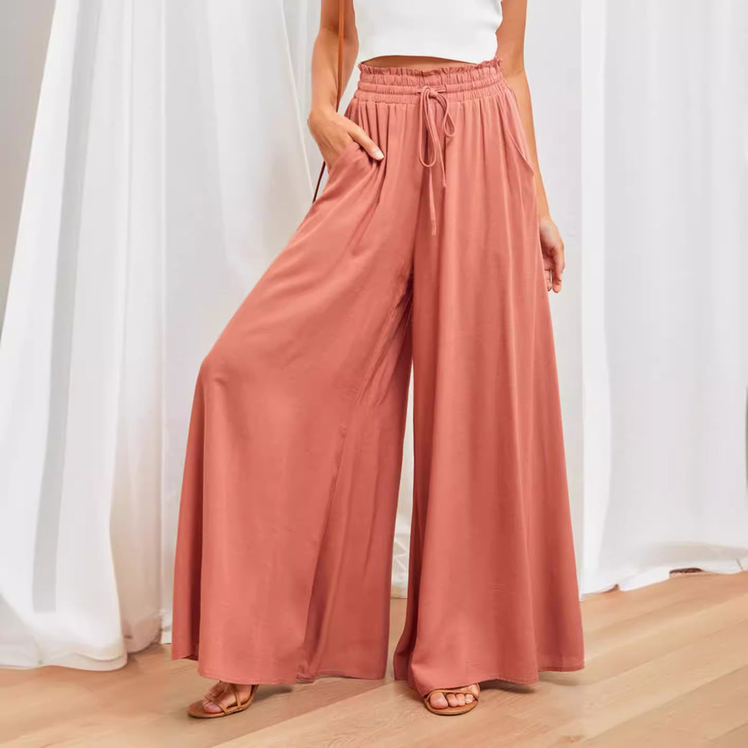 Bohemian style maxi skirt for women with drawstring waist Lune London