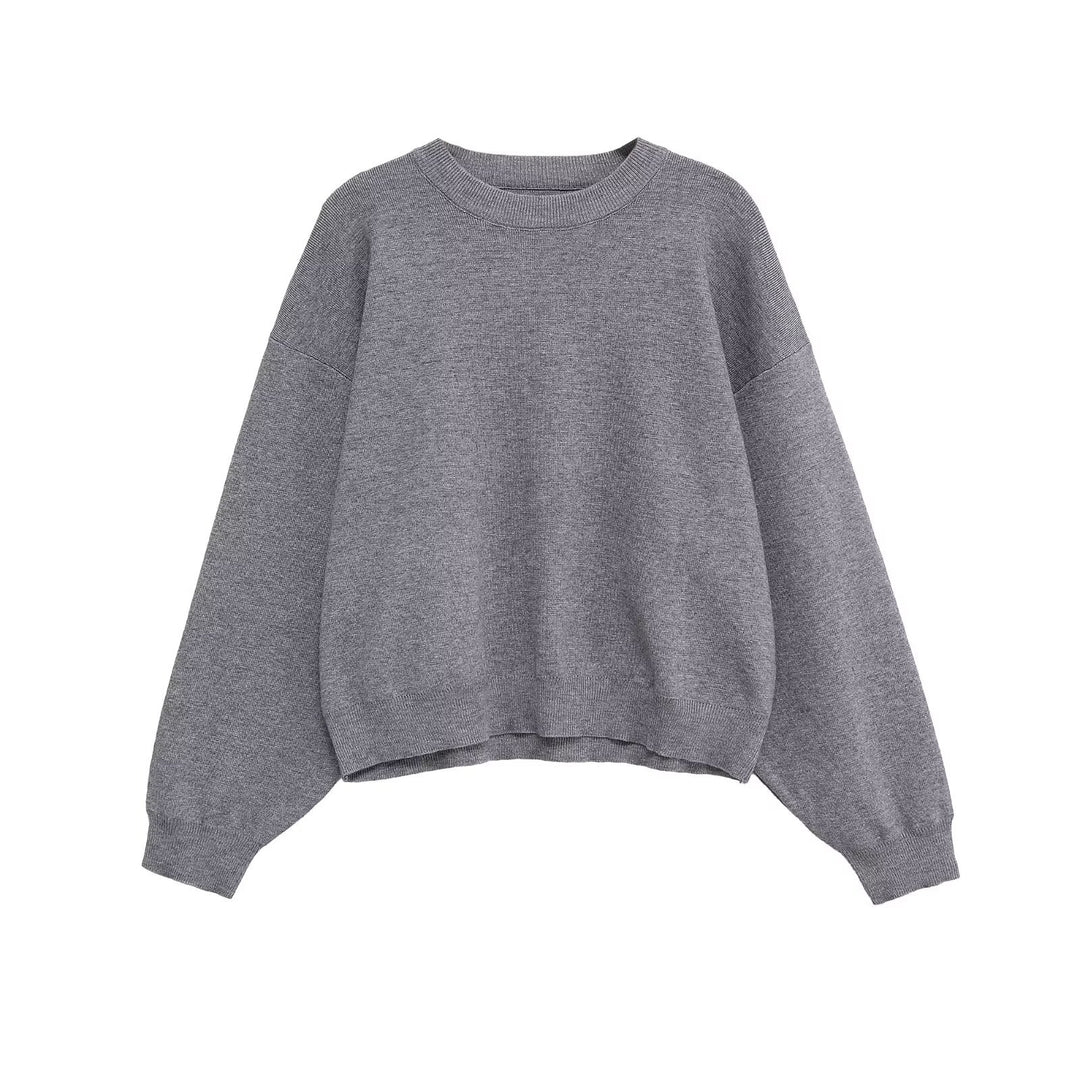 Ladies oversized casual pullover in soft sweat fabric Lune London