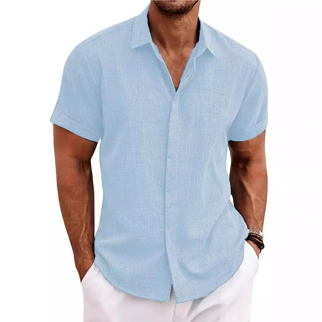 Structured short sleeve shirt for men with buttons Amarae