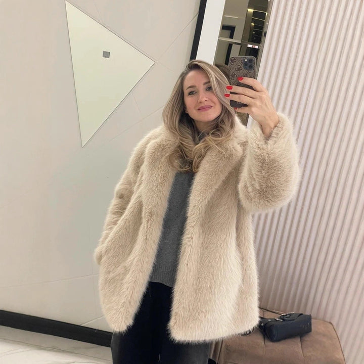 Faux fur coat for women Lune London