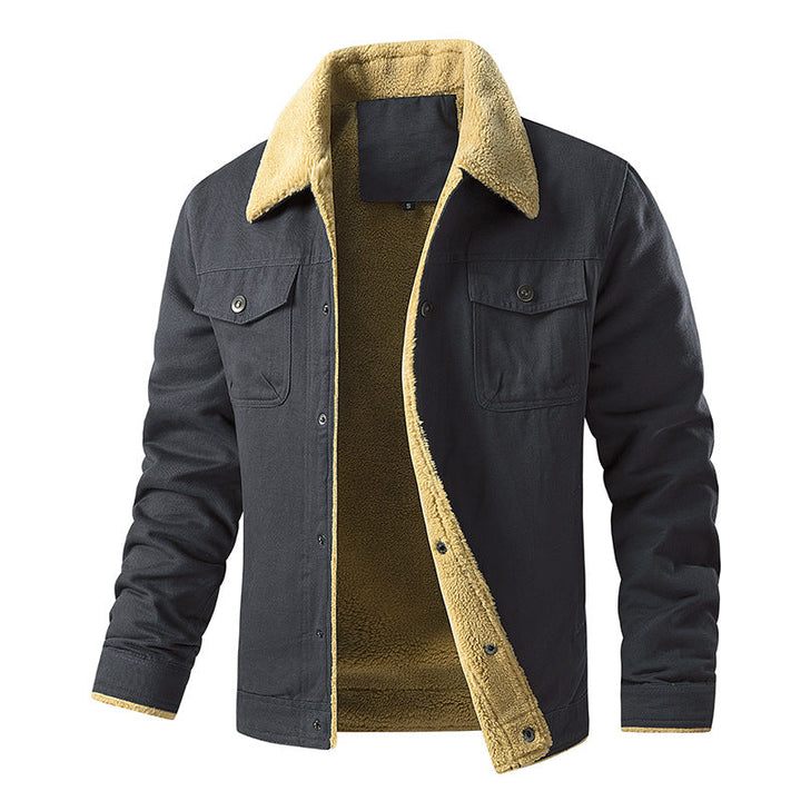 Men's Insulated Utility Jacket with Teddy Lining Chic Und Stil