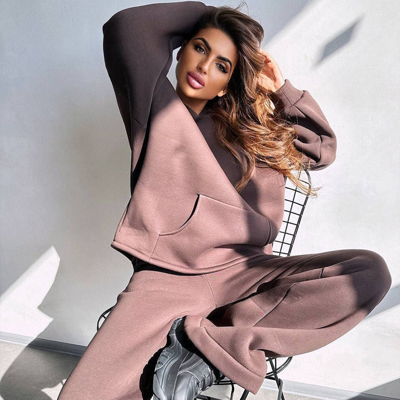 Ladies Cool Oversized Hoodie and Wide Leisure Pants Lune London