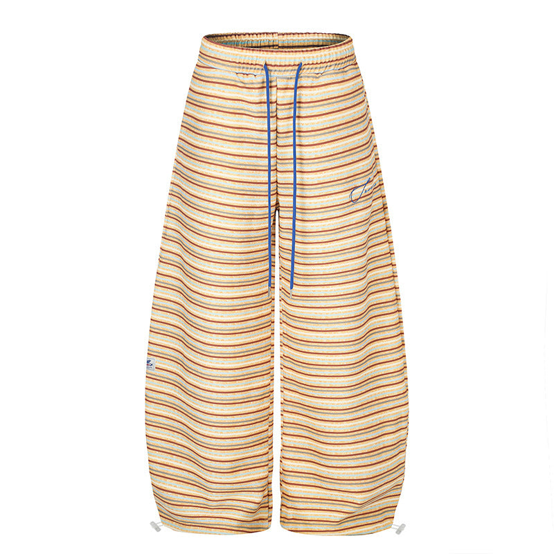 Women's Wide Palazzo Lounge Pants with Drawstring Waist and Adjustable Hem Cords Amarae