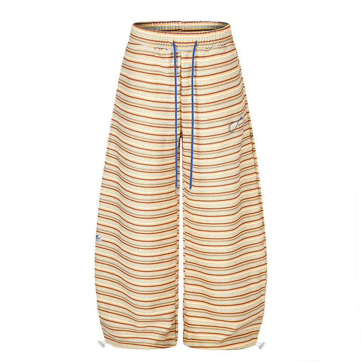 Women's Wide Palazzo Lounge Pants with Drawstring Waist and Adjustable Hem Cords Amarae