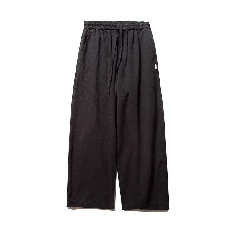Unisex Wide Culotte Pants with Elastic Waistband and Drawstring Amarae