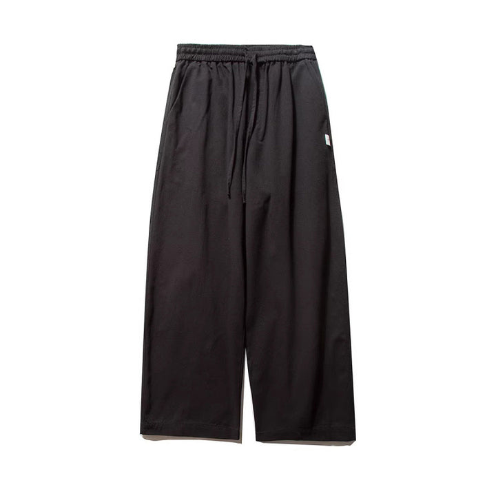 Unisex Wide Culotte Pants with Elastic Waistband and Drawstring Amarae