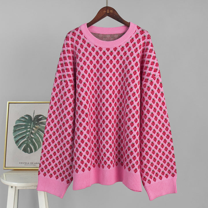 Pull oversized pour femmes avec motif floral Chic & Stil