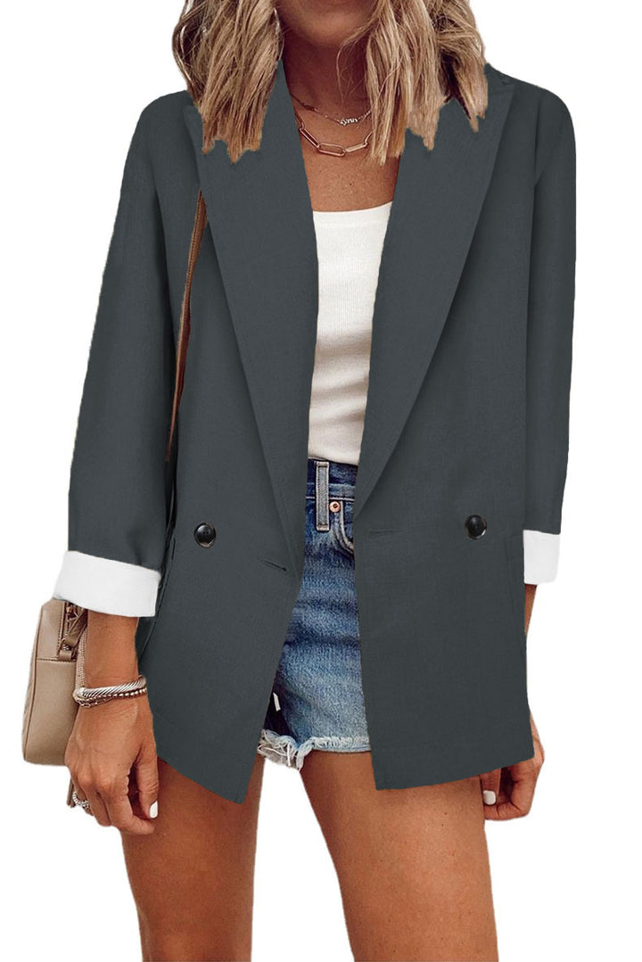 Ladies oversized casual blazer with modern details Lune London