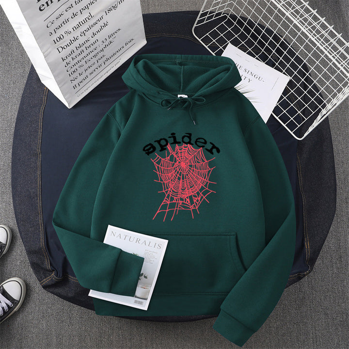 Women's hoodie with creative spider motif Lune London