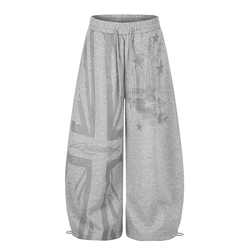Women's extra-wide culotte sweatpants with a high comfort waistband, drawstring, and adjustable hem closures Amarae