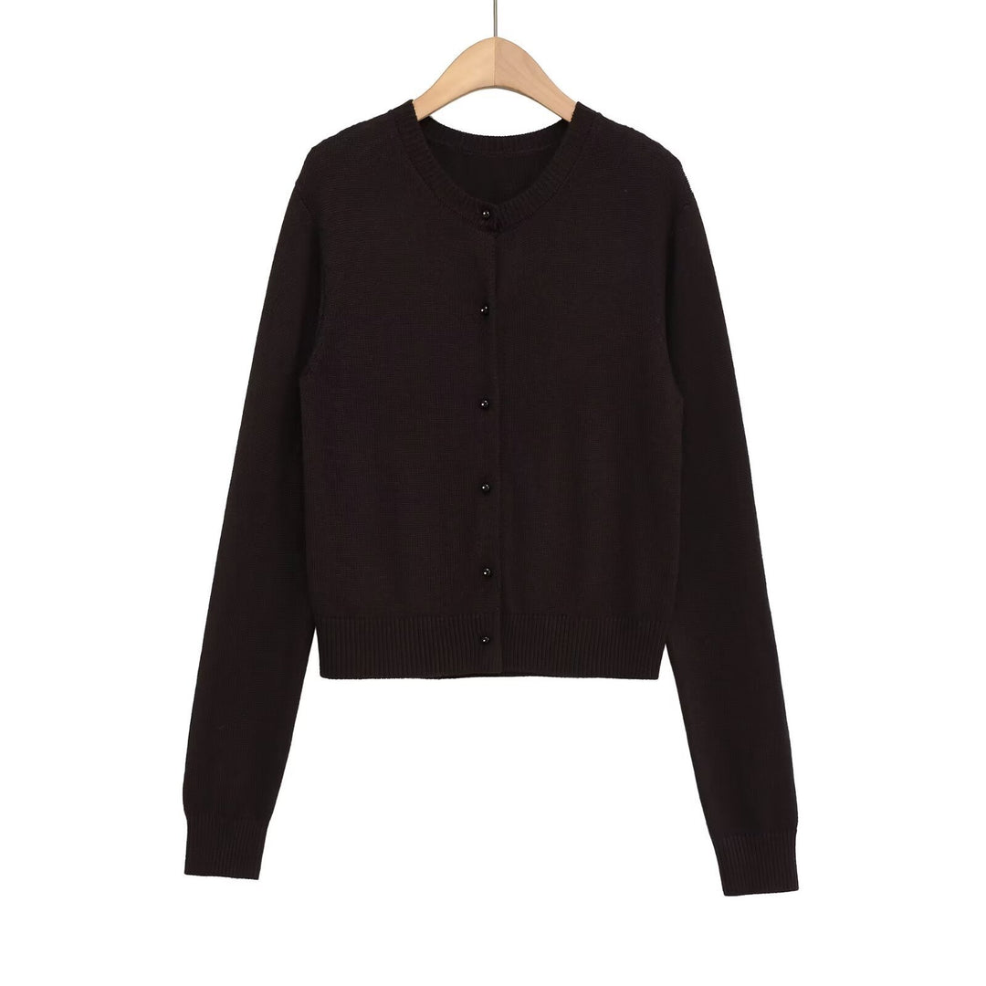 Elegant ladies cardigan with button details Lune London