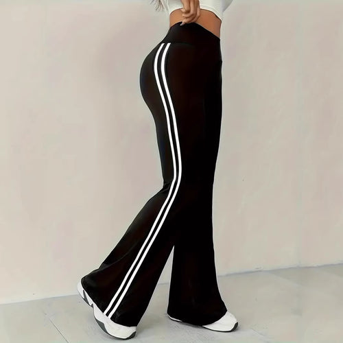 Leggings sportives bootcut pour femmes avec rayures Chic & Stil
