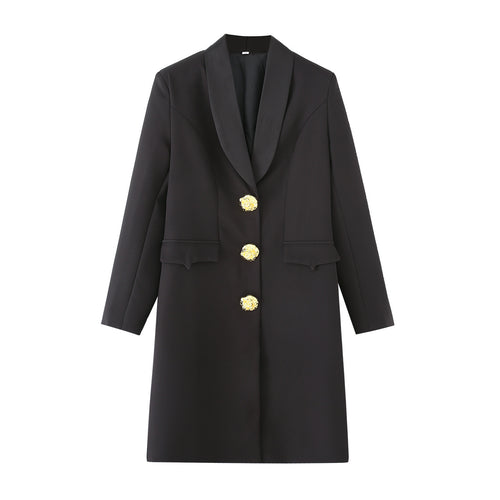 Elegant blazer jacket for ladies with decorative buttons Amarae