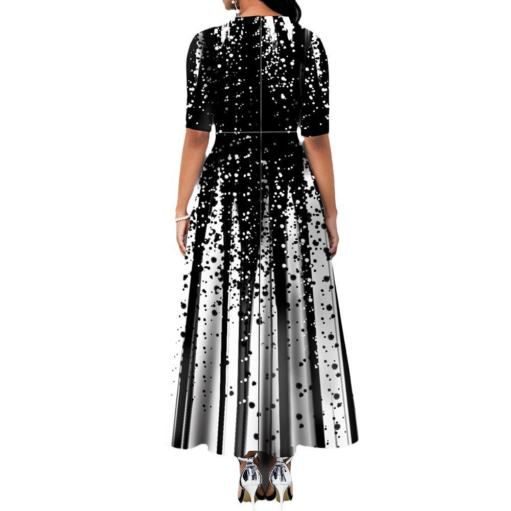Maxi dress for women with elegant gradient colors Lune London