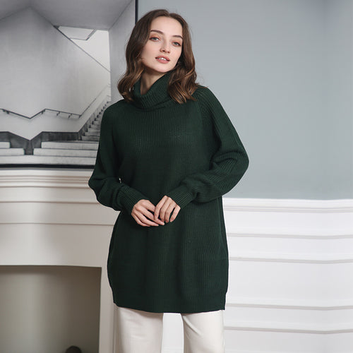 Ladies Cozy Turtleneck Pullover in Soft Knit Amarae