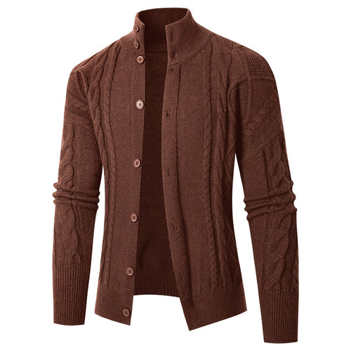 Men's knit jacket with nice cable patterns Amarae