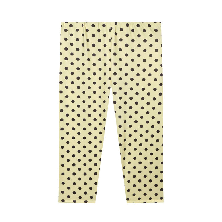 Women's High-Waisted Polka Dot Leggings made of Stretch Jersey Amarae