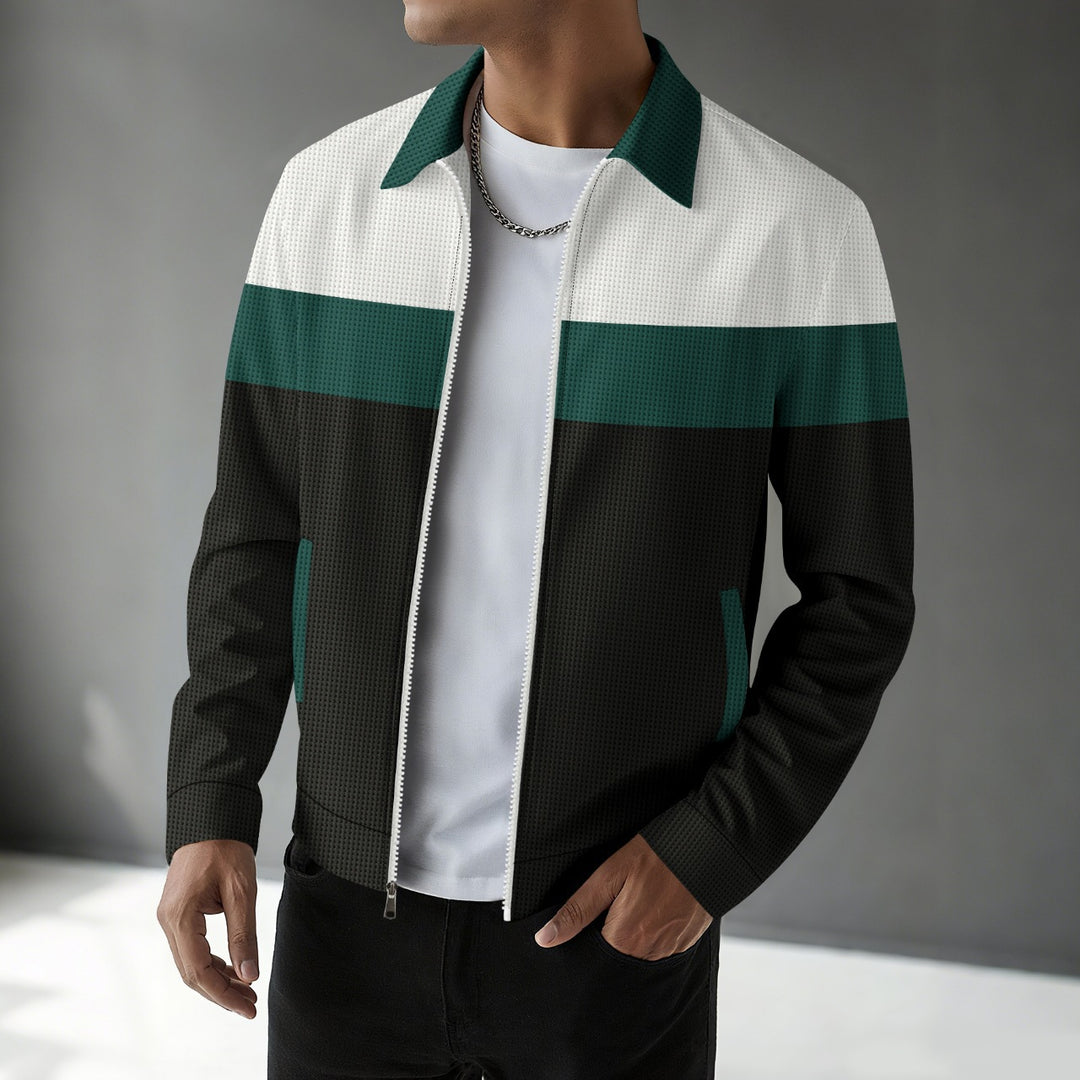 Stylish transition jacket for men with colorblock design Lune London