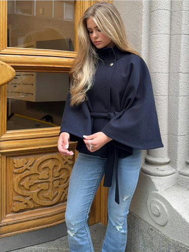 Ladies modern cape with waist belt Amarae