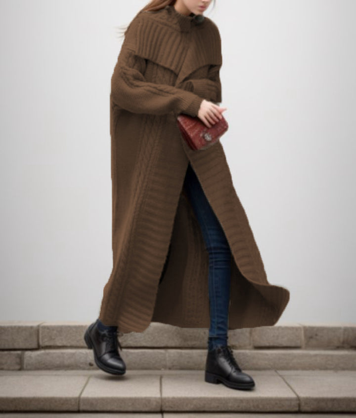 Ladies Oversized Chic Knit Coat