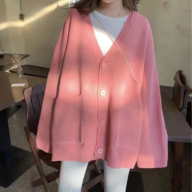 Cardigan en tricot surdimensionné pour femmes avec poches Chic & Stil