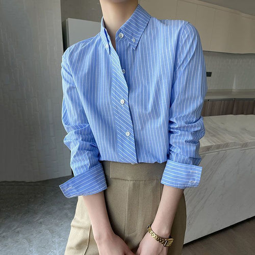 Blouse rayée classique pour femmes Chic & Stil