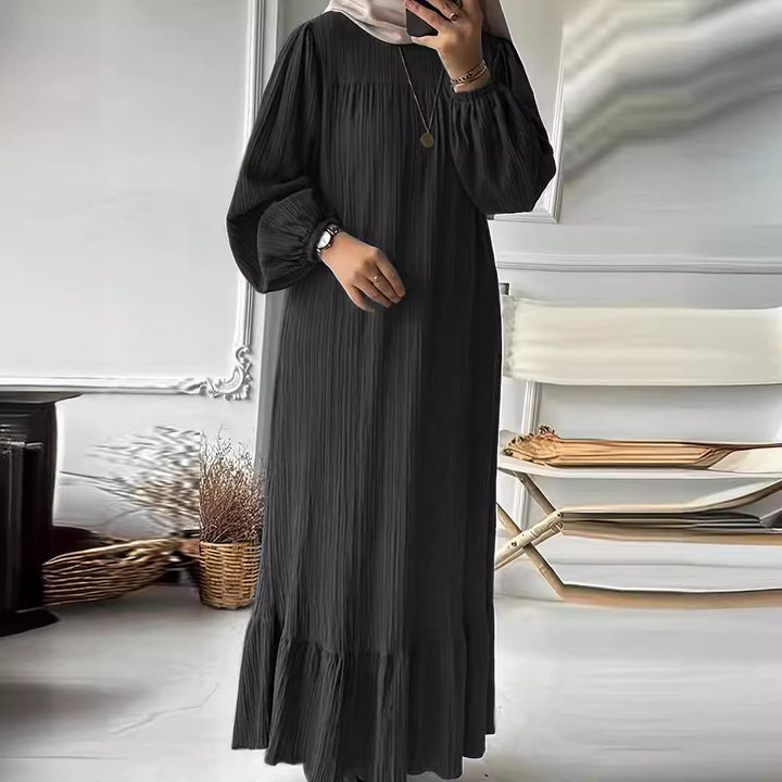 Maxi dress for ladies in lightweight cotton blend Lune London