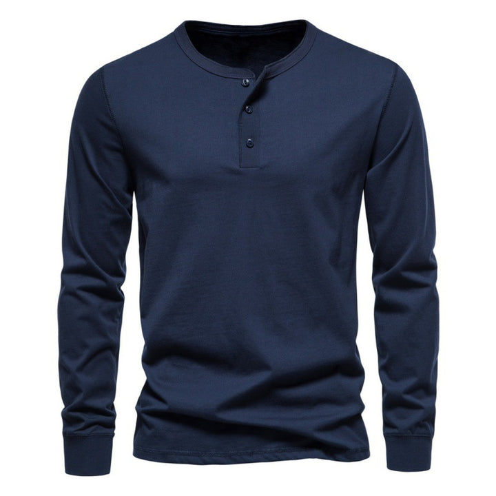 Men's long sleeve shirt with button closure and modern design Amarae
